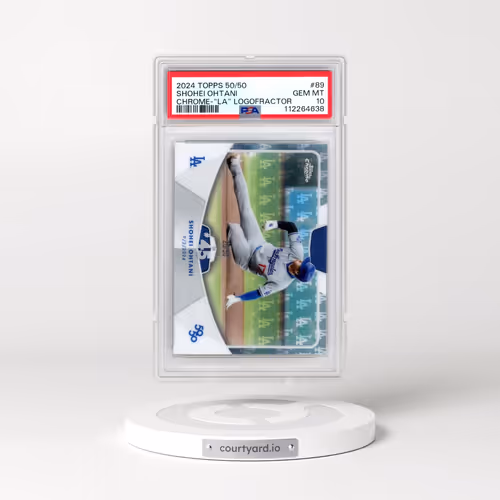 2024 Topps 50/50 Shohei Ohtani #89 Shohei Ohtani - Chrome-"La" Logofractor (PSA 10 GEM MINT)