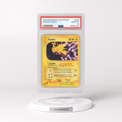 2003 Pokémon Aquapolis #H32 Zapdos - Holo (PSA 10 GEM MINT)