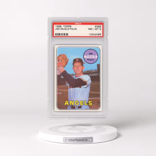 1969 Topps #386 Jim McGlothlin (PSA 8 NM-MT)