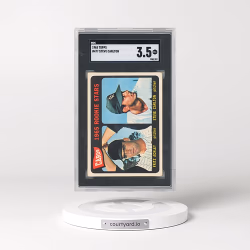 1965 Topps #477 Steve Carlton - F.Ackley/S.Carlton (SGC 3.5 VG+)