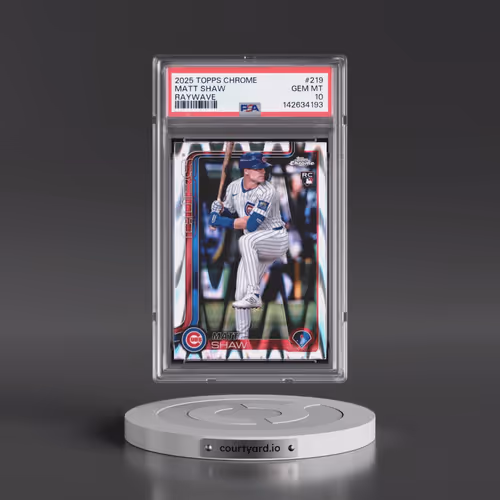 2025 Topps Chrome #219 Matt Shaw - Raywave (PSA 10 GEM MINT)