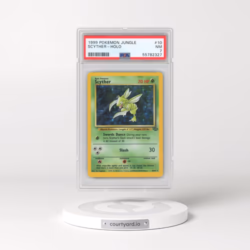 1999 Pokémon Jungle #10 Scyther - Holo (PSA 7 NM)