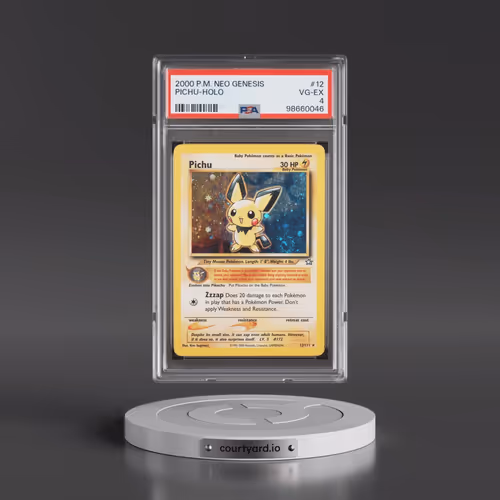 2000 Pokémon Neo Genesis #12 Pichu - Holo (PSA 4 VG-EX)