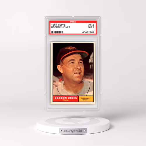 1961 Topps #442 Gordon Jones (PSA 7 NM)