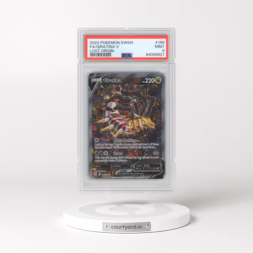 2022 Pokémon Sword & Shield Lost Origin #186 Giratina V - Holo Full Art (PSA 9 MINT)