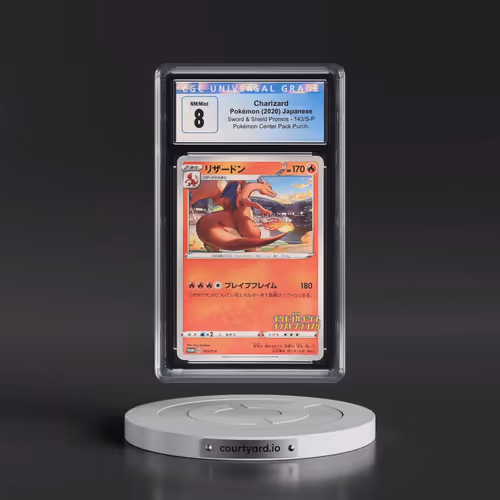 2019 Sword & Shield Promos #143/S-P Charizard - Pokémon Center Pack Purchase (CGC 8 NM-MT)