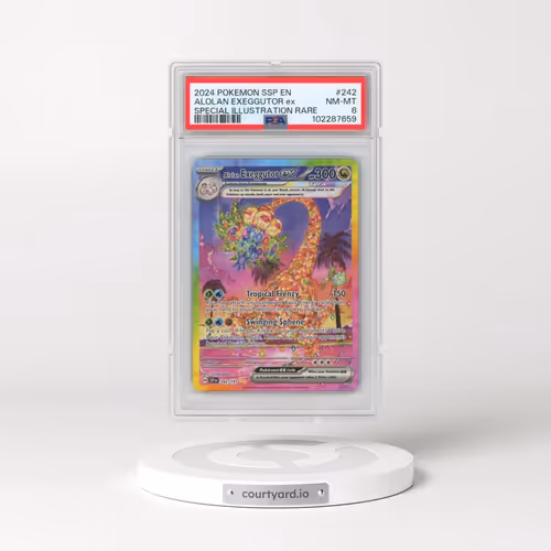 2024 Pokémon Ssp EN-Surging Sparks #242 Alolan Exeggutor EX - Holo Special Illustration Rare (PSA 8