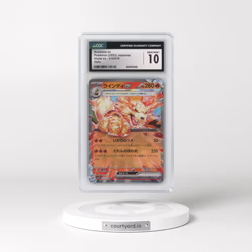 2023 Violet ex #016/078 Arcanine ex (CGC 10 GEM MINT)