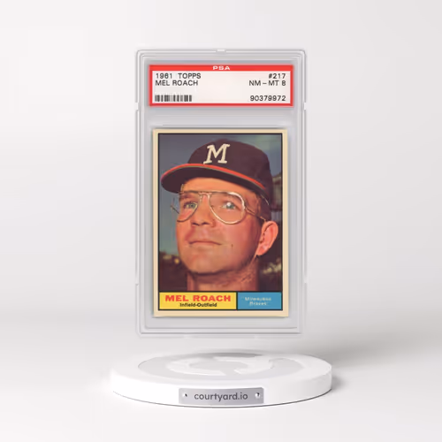 1961 Topps #217 Mel Roach (PSA 8 NM-MT)