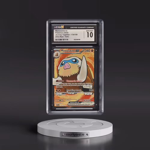 2025 Pokémon Jtg EN-Journey Together #174 Mamoswine EX - Holo Ultra Rare (CGC 10 GEM MINT)