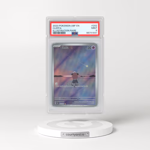 2023 Pokémon Obf EN-Obsidian Flames #202 Cleffa - Illustration Rare (PSA 9 MINT)