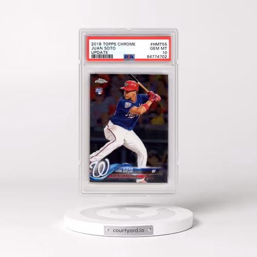 2018 Topps Chrome Update #HMT55 Juan Soto (PSA 10 GEM MINT)