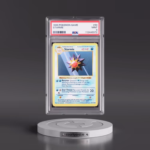1999 Pokémon Game #64 Starmie (PSA 9 MINT)