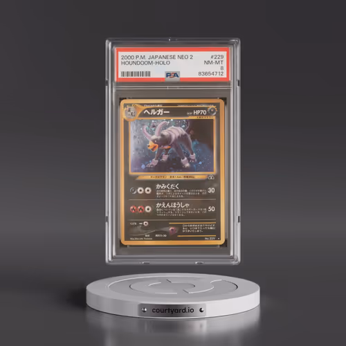 2000 Pokémon Neo 2 #229 Houndoom - Holo (PSA 8 NM-MT)