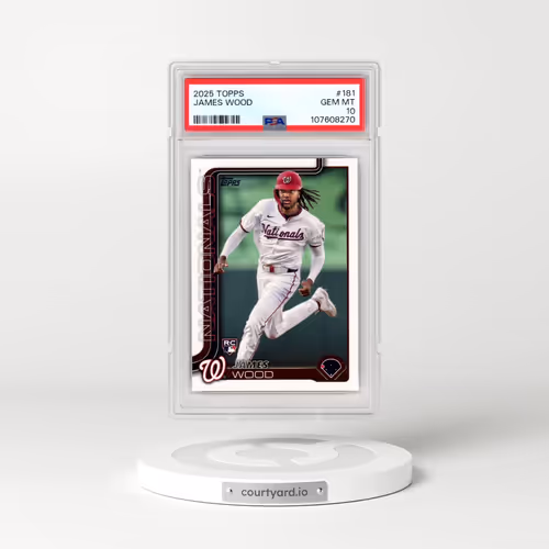 2025 Topps #181 James Wood (PSA 10 GEM MINT)