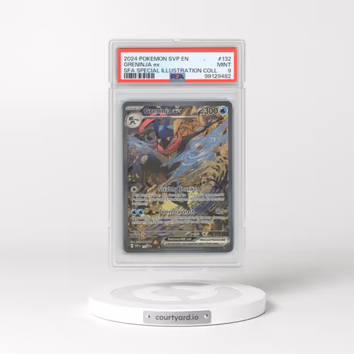 2024 Pokémon Svp EN-SV Black Star Promo #132 Greninja EX - Holo Shrouded Fable Special Illustration Collection (PSA 9 MINT)