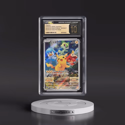2022 Scarlet & Violet Promos #001/SV-P Pikachu - Scarlet & Violet Pre-Order (Holo) (CGC 10 PRIST