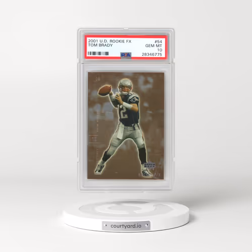 2001 Upper Deck Rookie F/X #54 Tom Brady (PSA 10 GEM MINT)