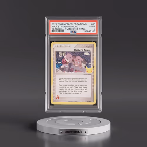2021 Pokémon Celebrations Classic Collection #86 Rocket's Admin - Holo (PSA 9 MINT)