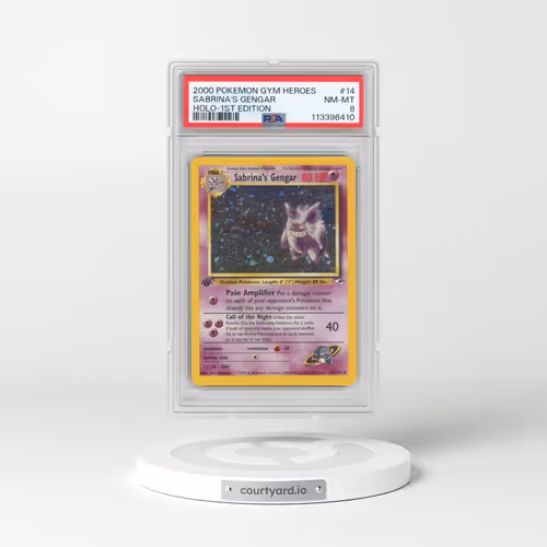 2000 Pokémon Gym Heroes #14 Sabrina's Gengar - 1st Edition Holo (PSA 8 NM-MT)