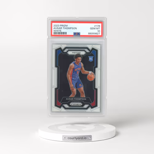 2023 Panini Prizm #178 Ausar Thompson - White Prizm (PSA 10 GEM MINT)