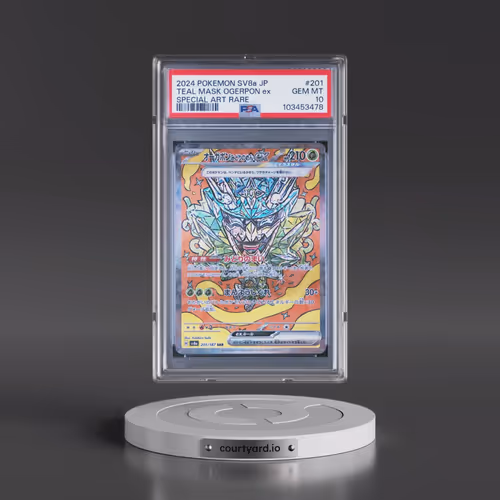 2024 Pokémon Sv8a-Terastal Fest EX #201 Teal Mask Ogerpon EX - Holo Special Art Rare (PSA 10 GEM MIN