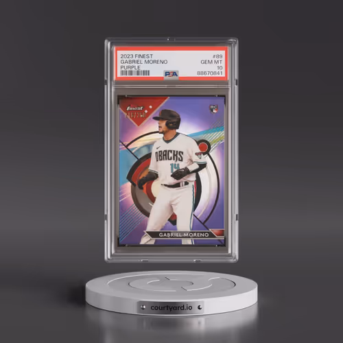 2023 Topps Finest #89 Gabriel Moreno - Purple (PSA 10 GEM MINT)