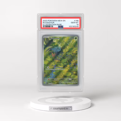 2023 Pokémon Mew EN-151 #166 Bulbasaur - Illustration Rare (PSA 10 GEM MINT)