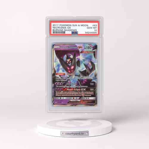 2017 Pokémon Sun & Moon Burning Shadows #63 Necrozma GX - Holo (PSA 10 GEM MINT)