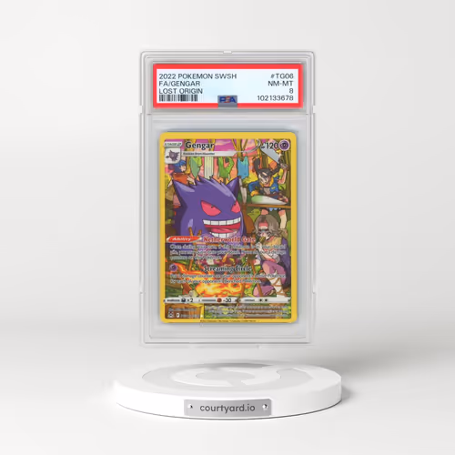 2022 Pokémon Sword & Shield Lost Origin #TG06 Gengar - Full Art (PSA 8 NM-MT)