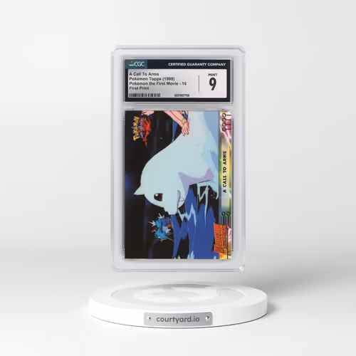 1999 Pokémon the First Movie #16 A Call To Arms - First Print (Blue Topps Logo) (CGC 9 MINT)