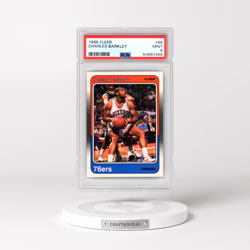 1988 Fleer #85 Charles Barkley (PSA 9 MINT)