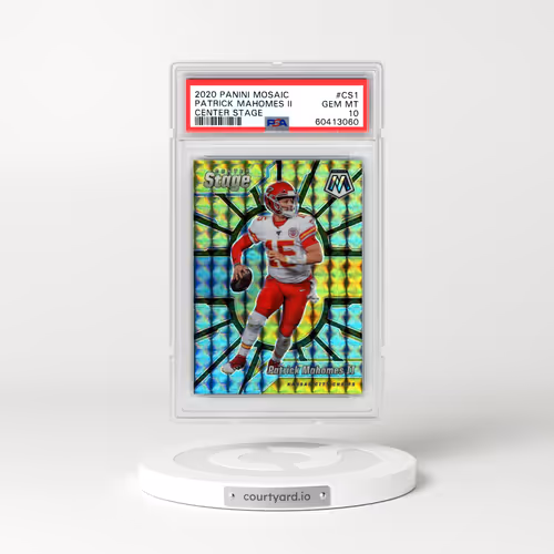 2020 Panini Mosaic Center Stage #CS1 Patrick Mahomes II (PSA 10 GEM MINT)