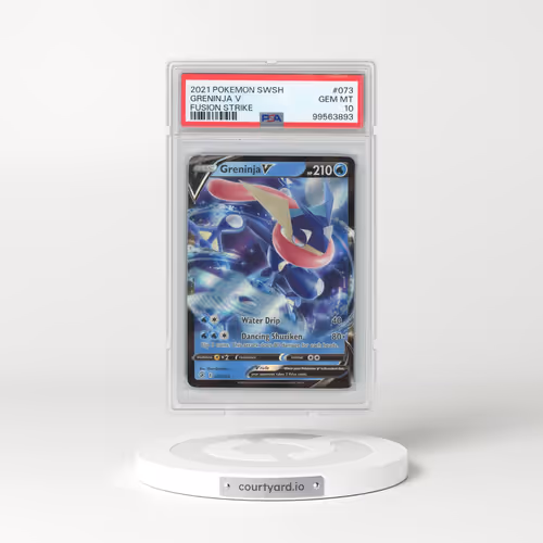 2021 Pokémon Sword & Shield Fusion Strike #073 Greninja V - Holo (PSA 10 GEM MINT)