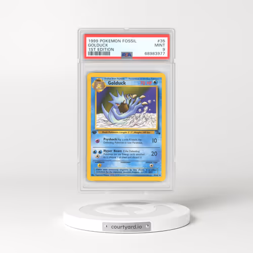 1999 Fossil #35 Golduck - 1st Edition (PSA 9 MINT)
