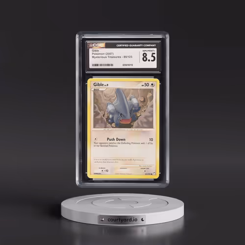 2007 Mysterious Treasures #85/123 Gible (CGC 8.5 NM-MT+)