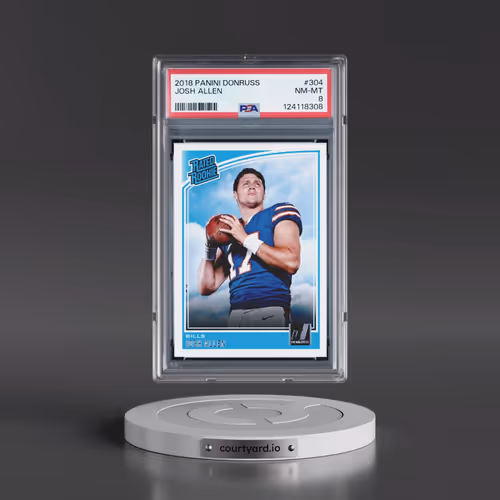2018 Panini Donruss #304 Josh Allen (PSA 8 NM-MT)