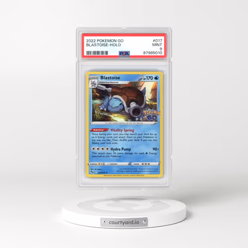 2022 Pokémon Go #017 Blastoise - Holo (PSA 9 MINT)