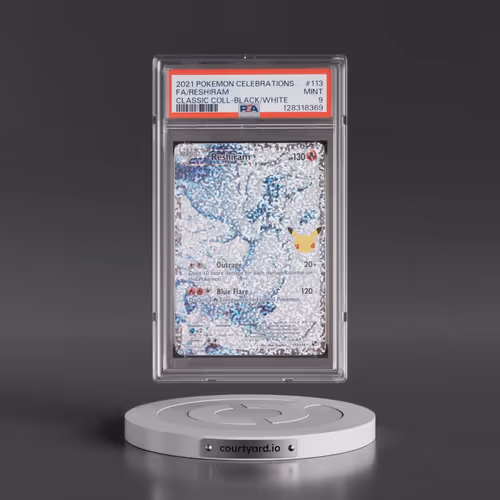 2021 Pokémon Celebrations Classic Collection #113 Reshiram - Full Art (PSA 9 MINT)