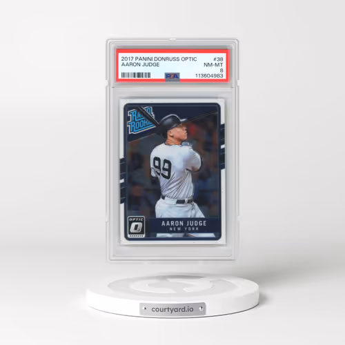 2017 Panini Donruss Optic #38 Aaron Judge (PSA 8 NM-MT)