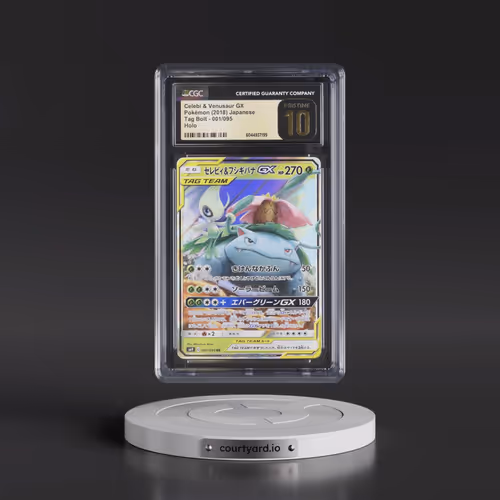 2018 Tag Bolt #001/095 Celebi & Venusaur GX - Holo (CGC 10 PRISTINE)