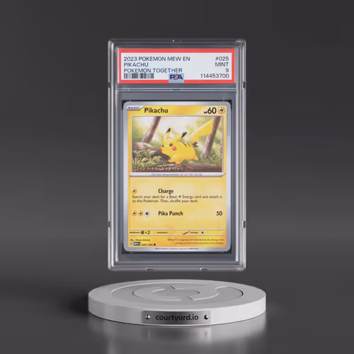 2023 Pokémon Mew EN-151 #025 Pikachu - Pokemon Together (PSA 9 MINT)
