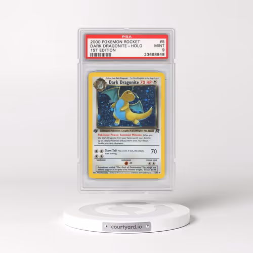 2000 Pokémon Rocket #5 Dark Dragonite - 1st Edition Holo (PSA 9 MINT)