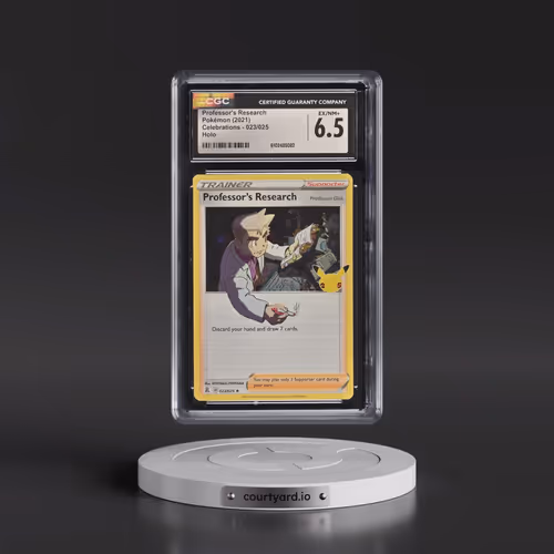 2021 Celebrations #023/025 Professor's Research - Holo (CGC 6.5 EX-NM+)