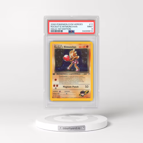 2000 Pokémon Gym Heroes #11 Rocket's Hitmonchan - 1st Edition Holo (PSA 9 MINT)