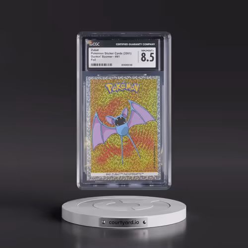 1999 Pokémon Sticker Cards (Dunkin' Boomer) - English #41 Zubat - Foil (CGC 8.5 NM-MT+)
