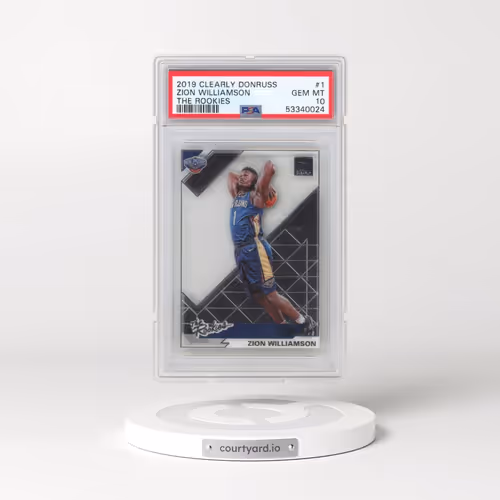 2019 Panini Clearly Donruss the Rookies #1 Zion Williamson (PSA 10 GEM MINT)