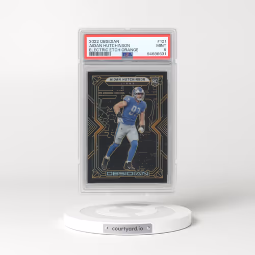 2022 Panini Obsidian #121 Aidan Hutchinson - Electric Etch Orange (PSA 9 MINT)