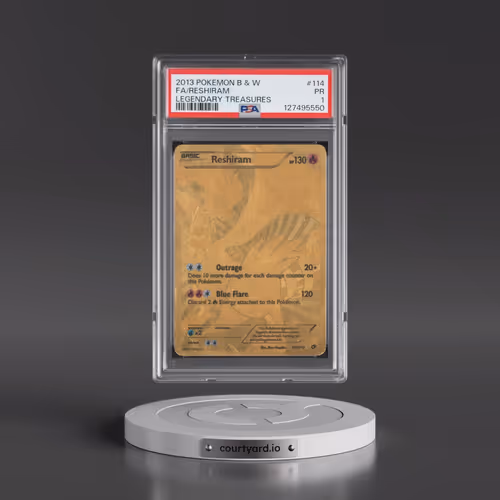 2013 Pokémon Black & White Legendary Treasures #114 Reshiram - Full Art (PSA 1 PR)