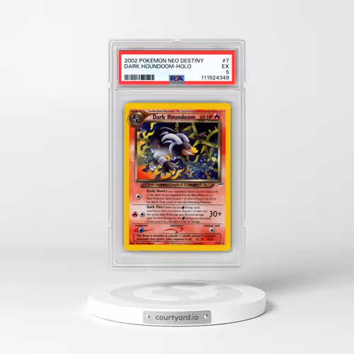 2002 Pokémon Neo Destiny #7 Dark Houndoom - Holo (PSA 5 EX)